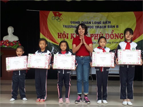 Hội khỏe Phù Đổng năm học 2017 – 2018 tại trường Tiểu học Thạch Bàn B